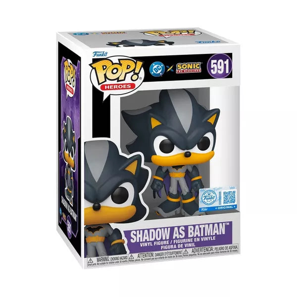 POP figure Sonic The Hedgehog DC Comics Shadow Batman Exclusive  (pre order)