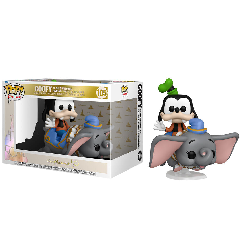 POP figure Disney World 50th Goofy At the Dumbo the Flying Elephant Attraction