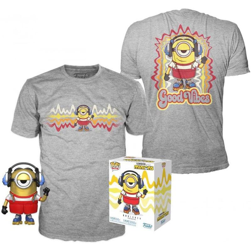 POP & Tee Minions Roller Skating Stuart Metallic Exclusive