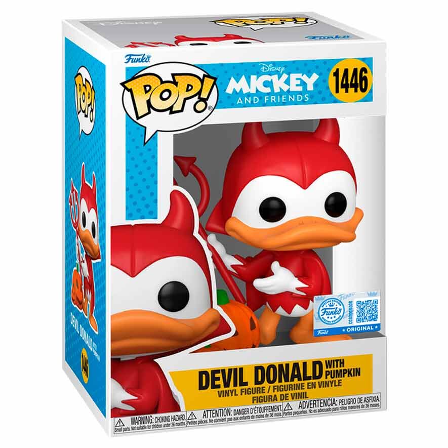 POP figure Disney Mickey and Friends Devil Donald with Pumpkin Exclusive (pre order)