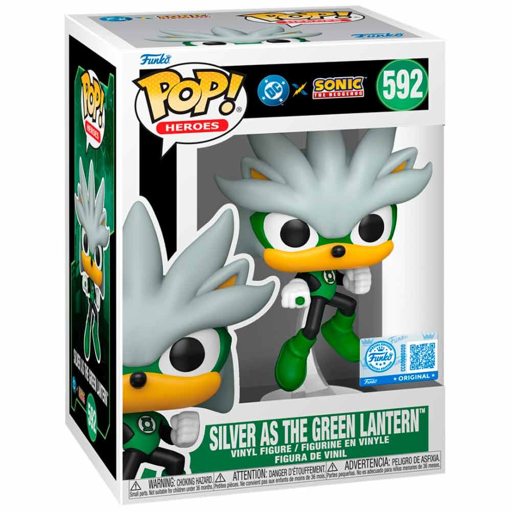 POP figure Sonic The Hedgehog DC Comics Silver As the Green Lantern Exclusive  (pre order)