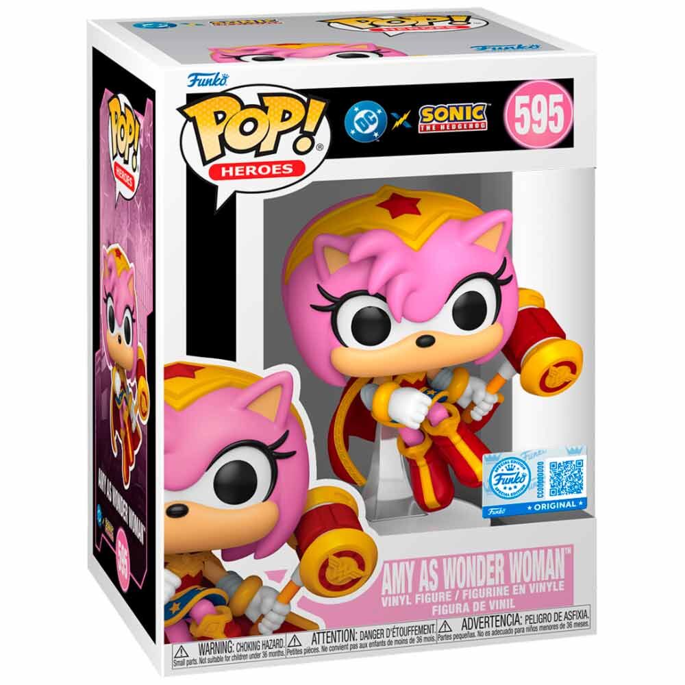 POP figure Sonic The Hedgehog DC Comics Amy As Wonder Woman Exclusive  (pre order)